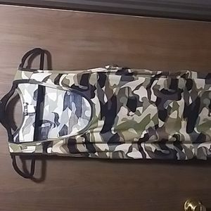 Venus camo fitted tank dress